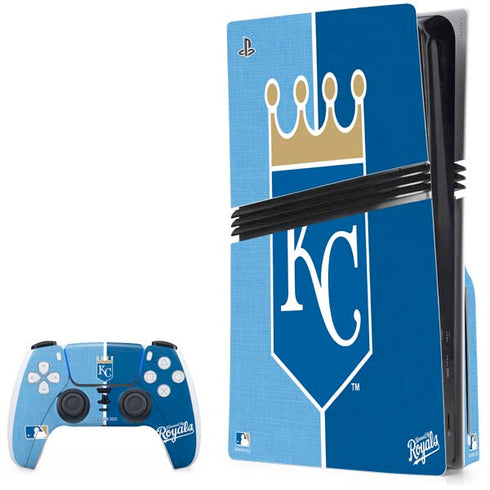 MLB Kansas City Royals Split PS5 Pro Disk Bundle  Skin
